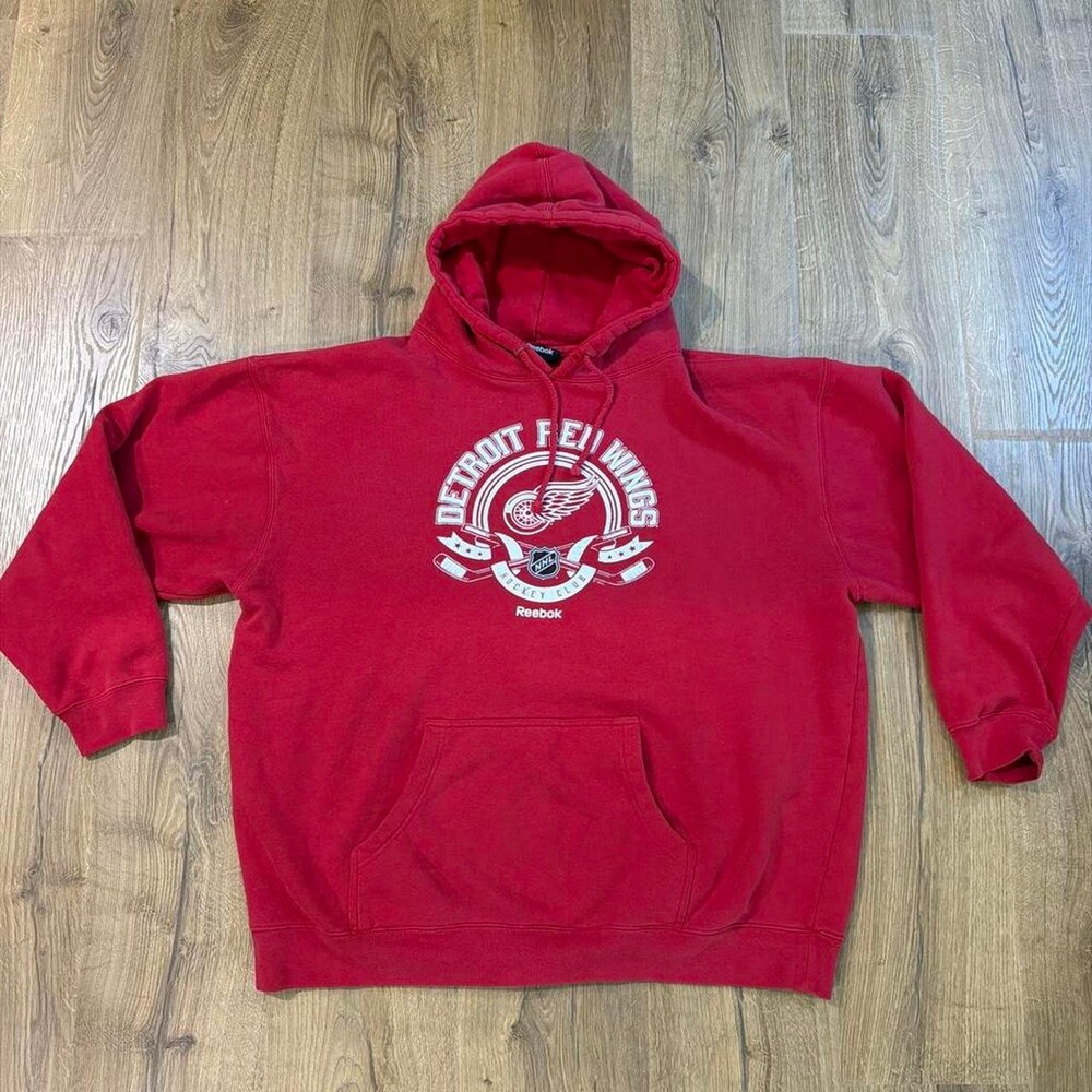 Reebok Men's Red Hoodie